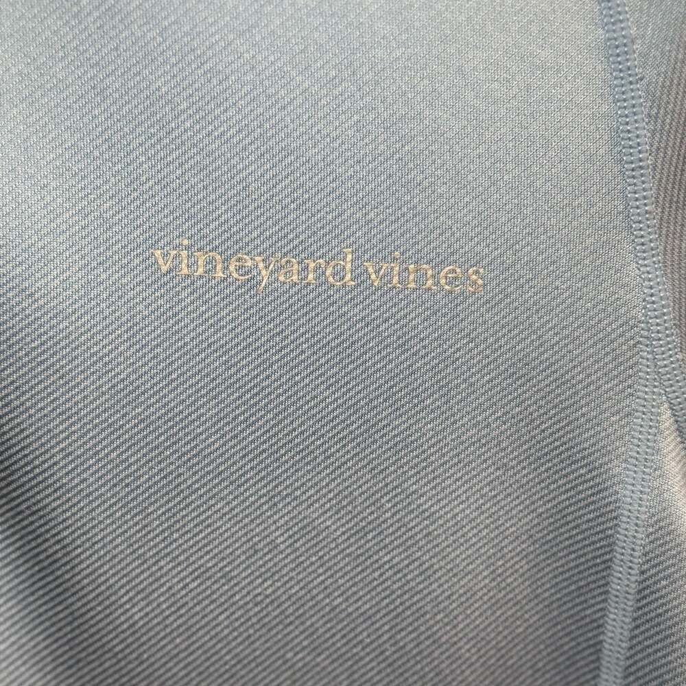 Vineyard Vines Men's Performance Quarter-Zip Mock Neck Pullover Light Blue Size - Picture 3 of 5